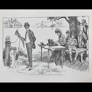 Mr A Merger Hogg… Vintage Gibson Girl Print By Charles Dana Gibson